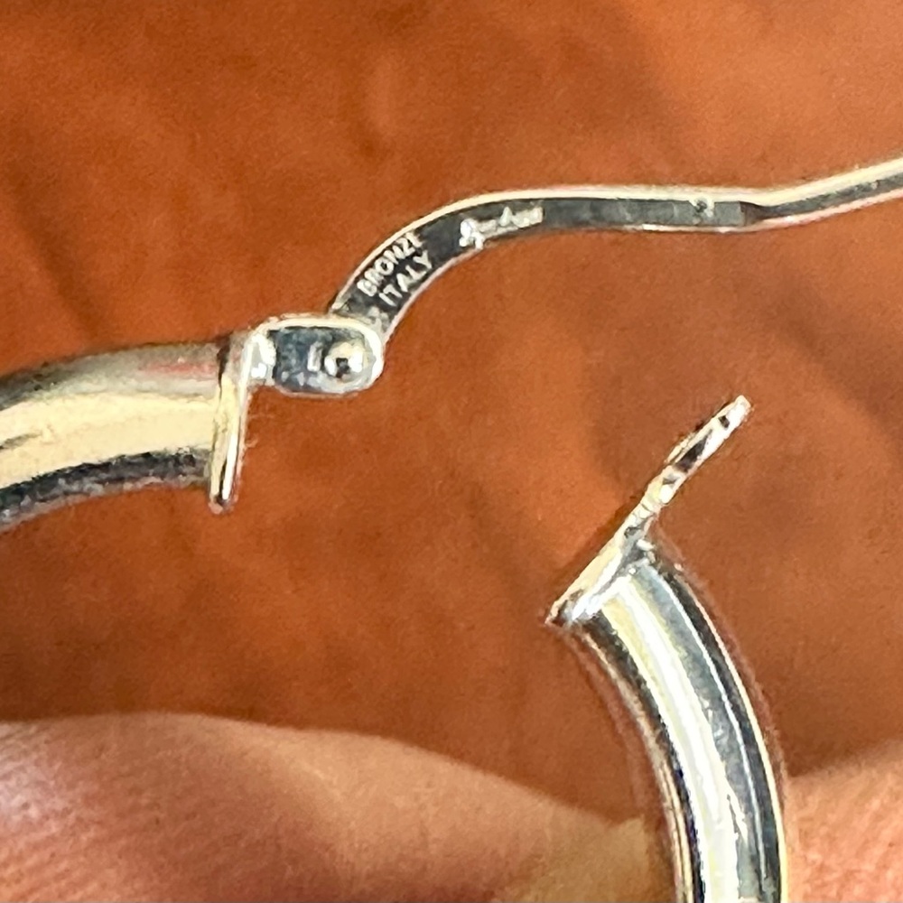 Dyadema Sterling over Bronze Earrings - Picture 5 of 5